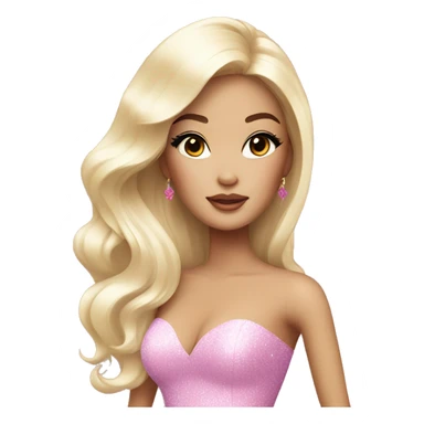 glamorous asian barbie  sticker