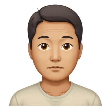 photorealistic korean worker middle age man sticker