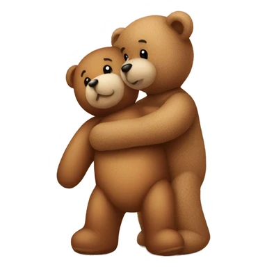 teddy bear kissing another teddy bear sticker