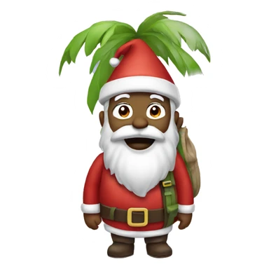 Island santa sticker