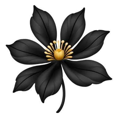 Ink flower sticker