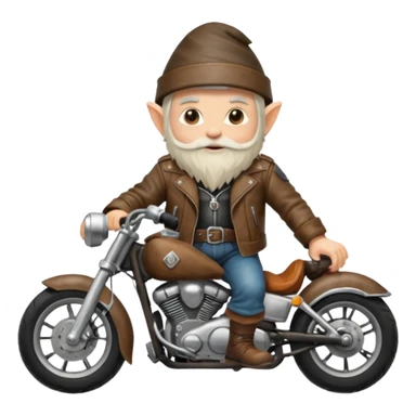 Gnome biker sticker