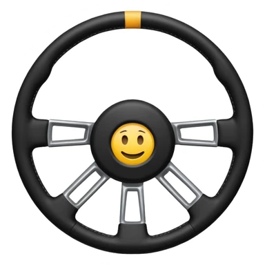 steering wheel no smile  sticker