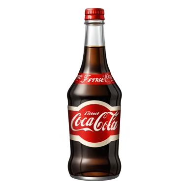 Botella cortada que contenga dentro fernet con coca cola sticker