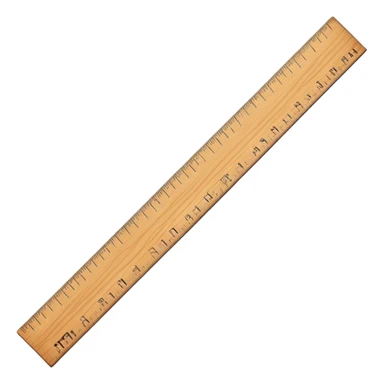 ruler with inch measurements sticker