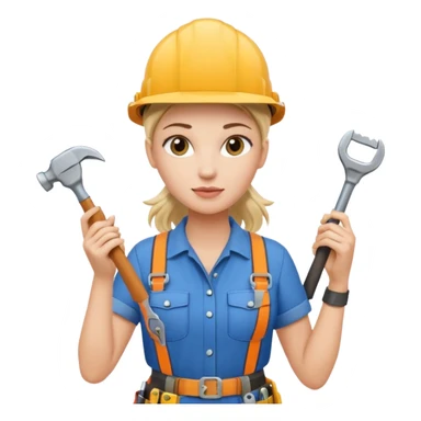 Street Sign Maker woman sticker