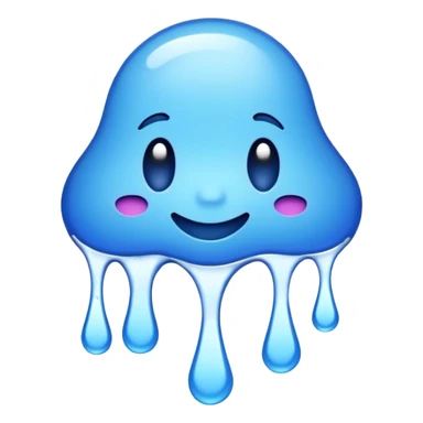 the word wavy in a blue graffiti font sticker