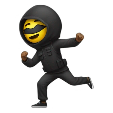 Terrorist dancing with a bomb sticker