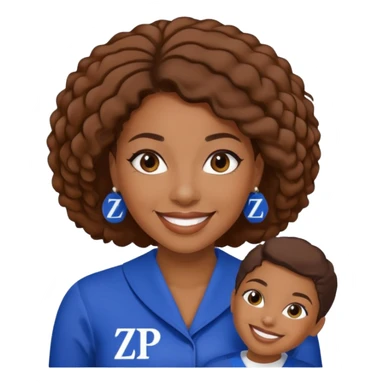 Zeta Phi Beta Sorority black women emoji sticker