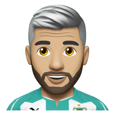 Sergio Aguero in a Casablanca play suit sticker