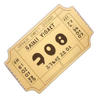 movie ticket stub sticker