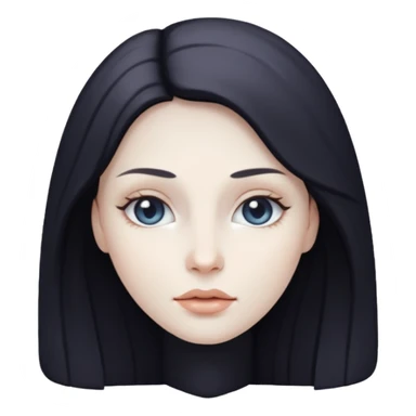 Marble style statue of woman face full white sticker