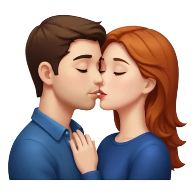 Lover kissing sticker