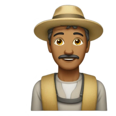 egyptien antiquité agriculteur sticker