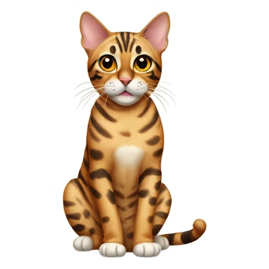 bengal cat sitting  sticker