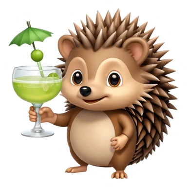 Hedgehog w margarita  sticker
