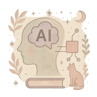 

A gentle, poetic digital illustration in the style of “Jardim da Ju”. The scene blends nature, cosmos and tenderness — hand-drawn lines, soft textures, and muted pastel tones (sage green, lilac, rose, cream). Elements like leaves, stars, cats, books, and celestial details coexist naturally. The mood is magical yet grounded, evoking sensitivity, reflection, and quiet intelligence. The lighting is warm and dreamy, with delicate sparkles and organic shapes. Artistic style: watercolor + fine line art, minimal, elegant, emotional and intimate.


(use conforme a IA utilizada)

Mood: magical realism, soft light, emotional, feminine, intellectual

Style keywords: watercolor, fine ink lines, pastel tones, digital illustration, cozy, slow aesthetic, minimal poetic composition

Colors: #9BA48A (verde sálvia), #E6B7B1 (rosa suave), #D0C3CC (lavanda névoa), #F6F1E7 (papel de chá), #2D2D2F (grafite noturno)

Objects recorrentes: folhas, flores, livros, chá, gatos, estrelas, constelações, velas, mãos, janelas abertas, estufas, estantes, sementes, instrumentos musicais

Emoção central: sensibilidade lúcida — calma, introspectiva e real sticker