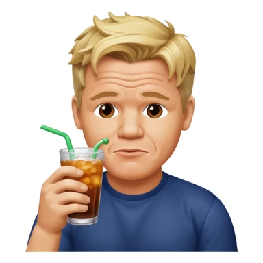 gordon ramsay sipping soda sticker
