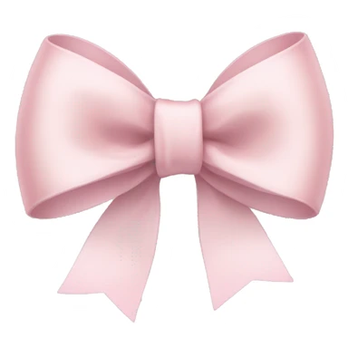 Pale pink ribbon bow sticker