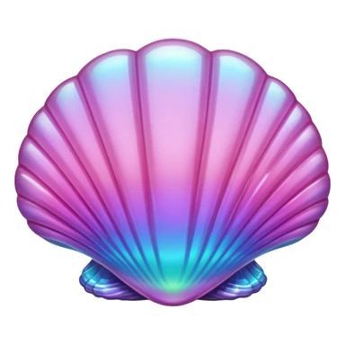pink crystal clam sticker