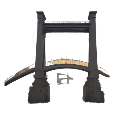 drawbridge in city saint petersburg sticker