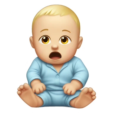 Baby having a tantrum  sticker