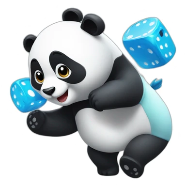 un panda qui joue au jeux video sticker