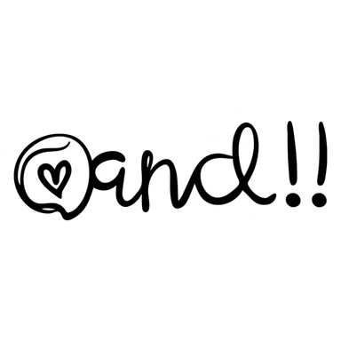 quotes icon, hand-drawn black outlined style sticker