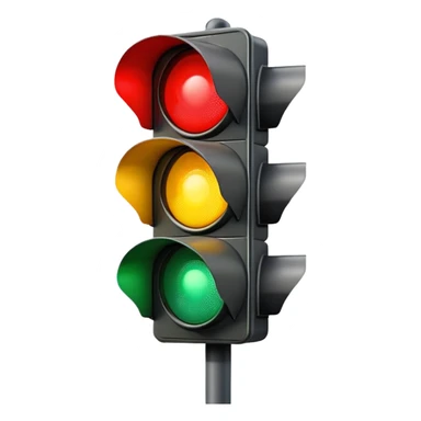 Traffic light came  sticker