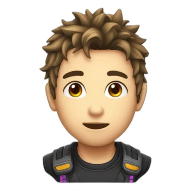 Gamer boy kiss sticker