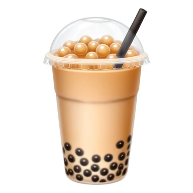 bubble tea with tapioca pearls sticker