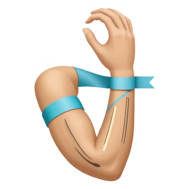 arm with kinesio tape (physiotherapy)  sticker