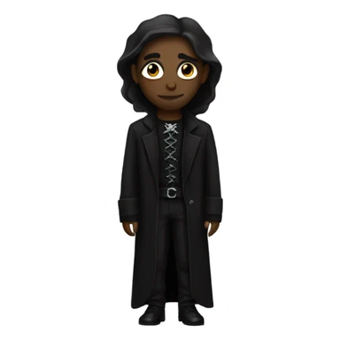 Create a black coffin goth sticker