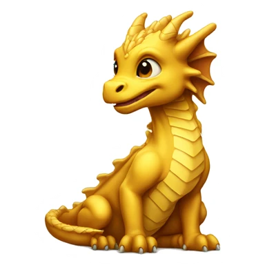 Baby golden dragon sticker
