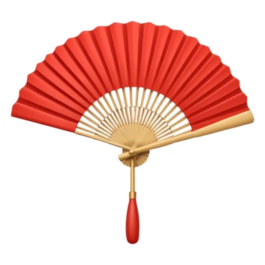 folding fan sticker