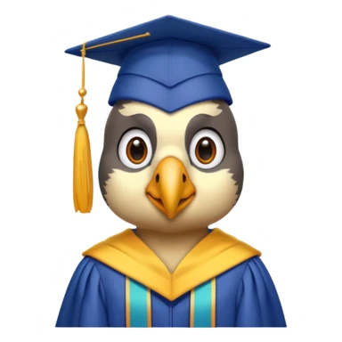 parrot graduate college sticker