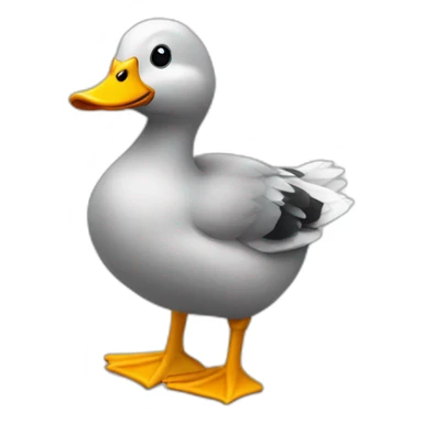 canard et un poussin sticker