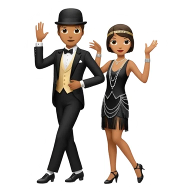 a pair of dancing jazzers sticker