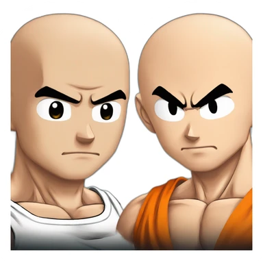 Goku vs saitama sticker
