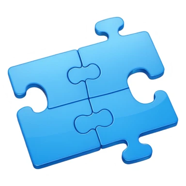 one single Puzzle Piece sticker