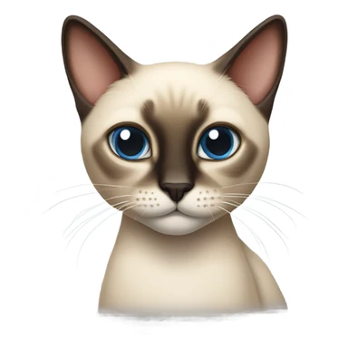 Siamese cat with the word stray written across sticker