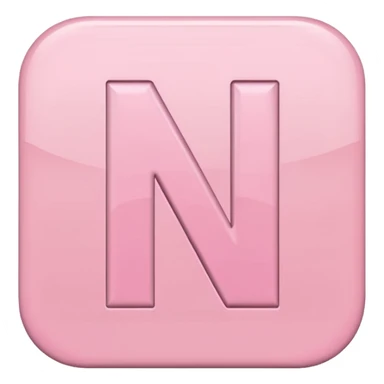 Netflix aesthetic "N" logo in pastel pink sticker