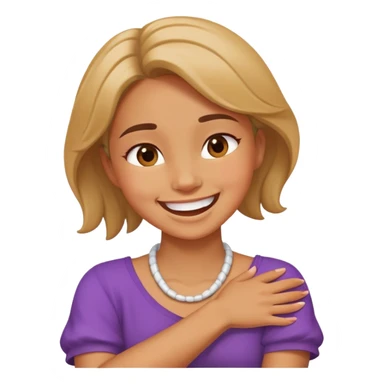 a girl that’a arms crossed holding neck laughing sticker