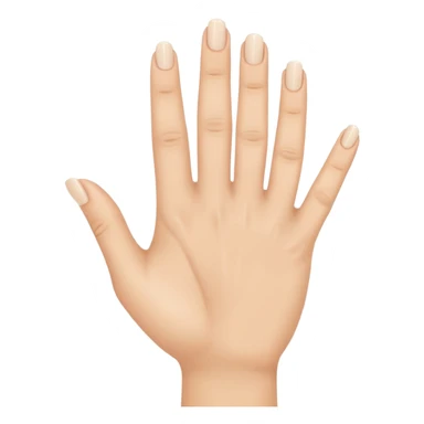 Hand with all fingers up except ring finger sticker