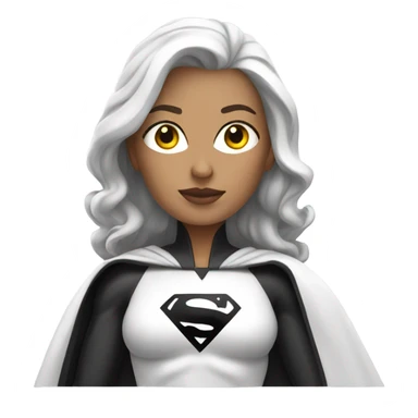White superwoman sticker