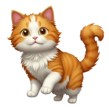 Cat rising in the sky  sticker