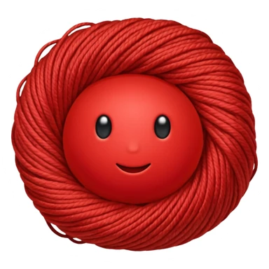 red ball of yarn sticker