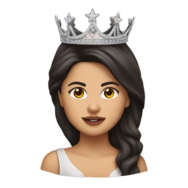 selena gomez with crown sticker