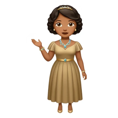 Madam C.J. Walker with dark brown hair sticker