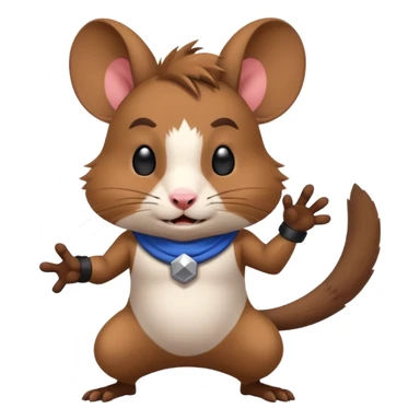 Degu playing brawlstars sticker